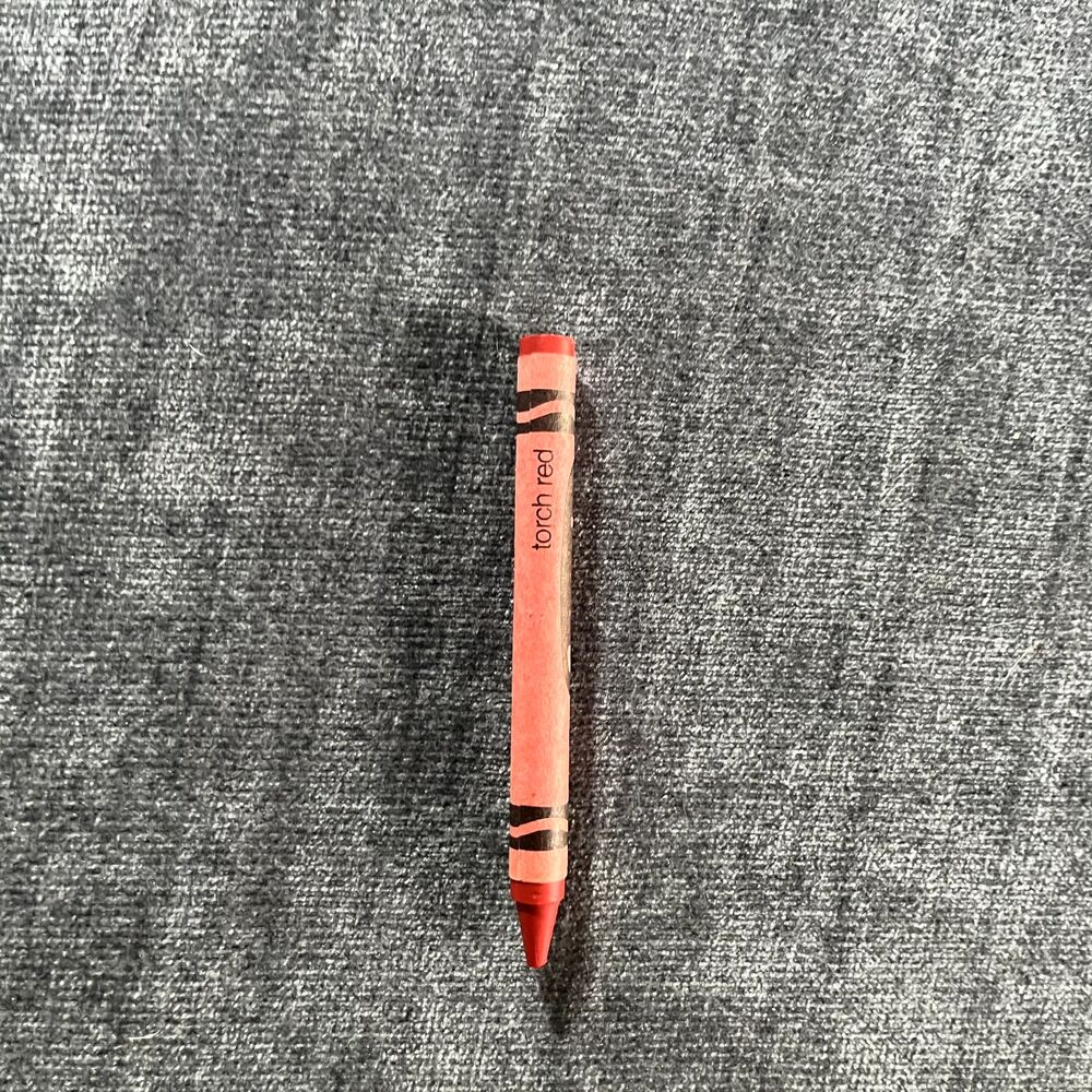 Rare Crayola Torch Red Crayon 1990s Original Wrapper Discontinued Color Used USA